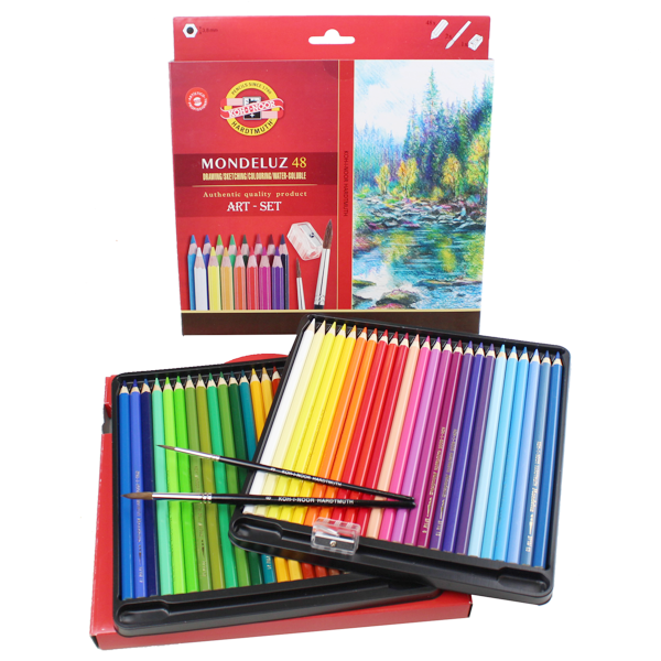 Lápis Aquarelável Mondeluz 48 Cores 3713